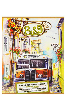vinho regional lisboa bus.9 fernao pires-moscatel graudo белое сухое 3 л