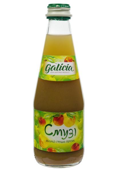 Сок с мякотью Смузи Яблоко-Груша-Персик (стекло) 0.3 л фото сок с мякотью смузи яблоко-груша-персик (стекло) 0.3 л
