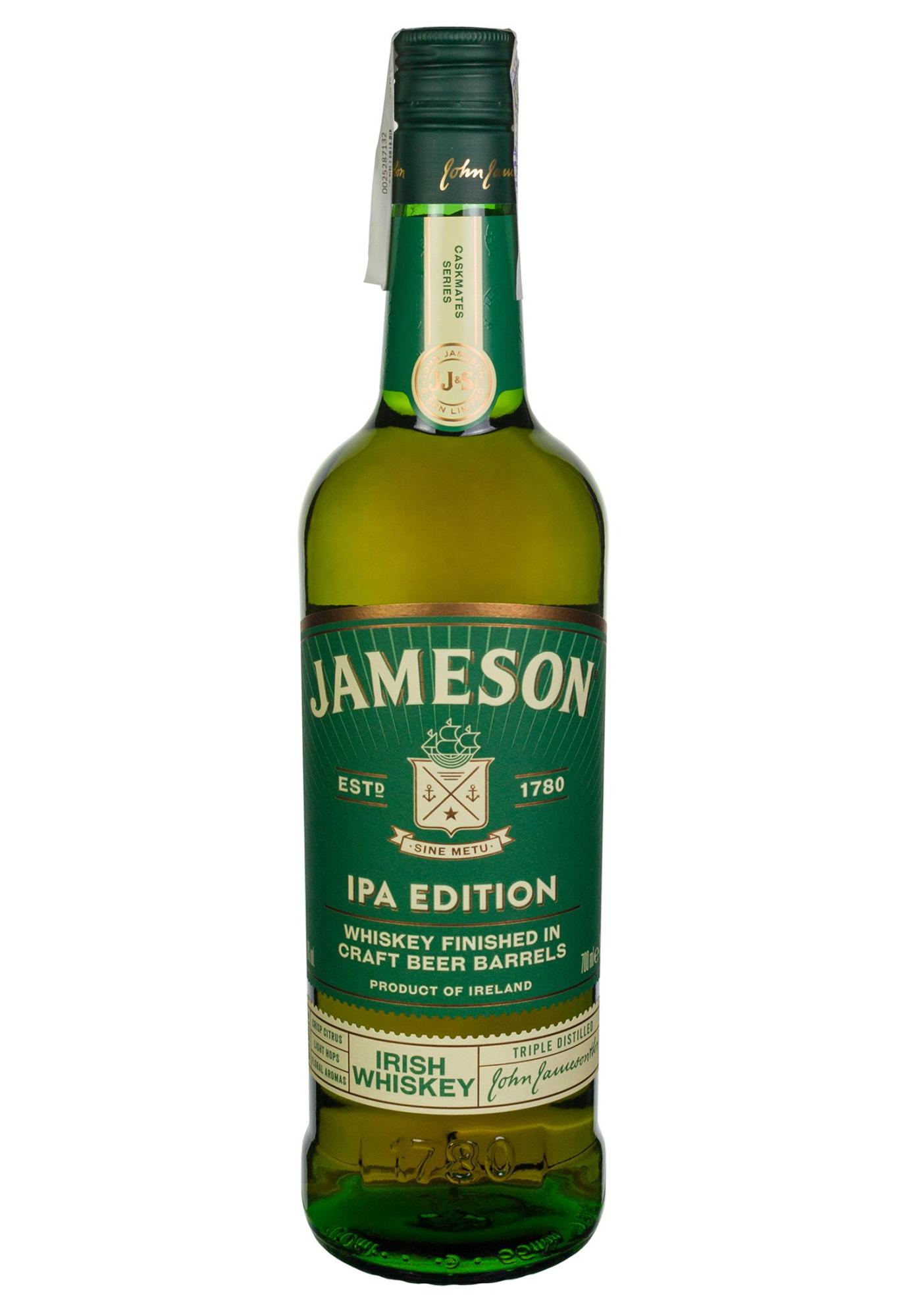 Jameson отзывы. Виски Jameson IPA. Виски Джемесон 40% 0,7 л Ирландия. Виски джеймсон ИПА эдишн. Джемесон 0.7 л.