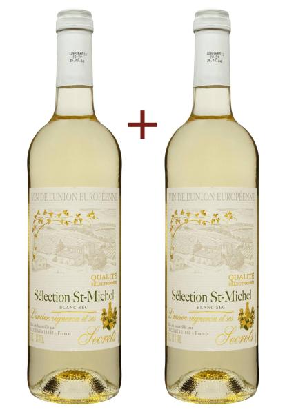 Набор вина Selection St-Michel Белое Сухое 0.75 (набор 2 х 0.75 л) фото набор вина selection st-michel белое сухое 0.75 (набор 2 х 0.75 л)