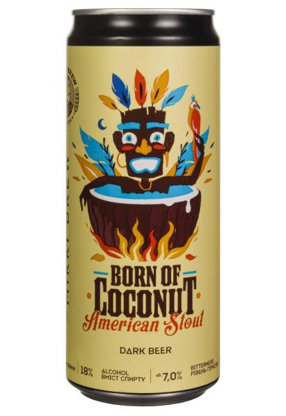 Пиво Mikki Brew Born Of Coconut темное н/ф 7% ж/б 0.33 л фото пиво mikki brew born of coconut темное н/ф 7% ж/б 0.33 л