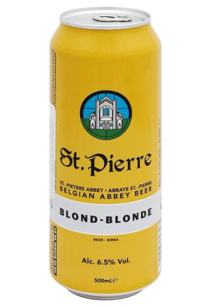 Пиво St.Pierre Blonde ж/б 0.5 л  фото пиво st.pierre blonde ж/б 0.5 л