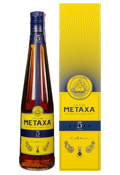 Бренди Metaxa 5 лет в коробке 0.7 л фото бренди metaxa 5 лет в коробке 0.7 л