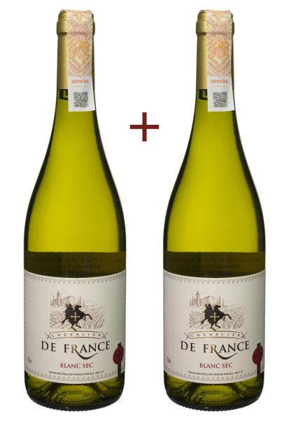 Набор вина Chevalier de France Blanc Sec Белое Сухое 0.75 (набор 2 х 0.75 л) фото набор вина chevalier de france blanc sec белое сухое 0.75 (набор 2 х 0.75 л)