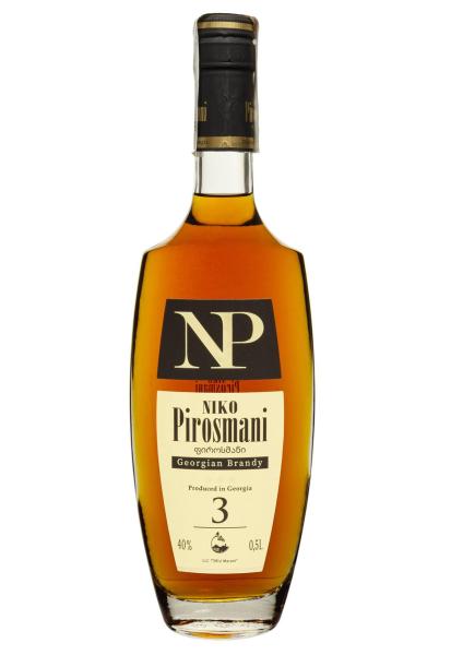 Бренди Niko Pirosmani 3 года 0.5 л  фото бренди niko pirosmani 3 года 0.5 л