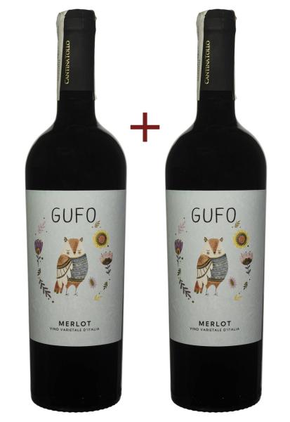 Набор вина Gufo Merlot Красное Сухое NEW 0.75 (набор 2 х 0.75 л) фото набор вина gufo merlot красное сухое new 0.75 (набор 2 х 0.75 л)