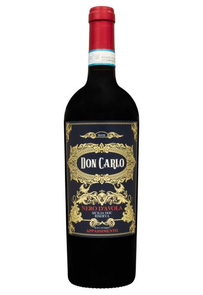 Don Carlo Nero D'avola Riserva 2021 Красное Полусухое 0.75 л  фото don carlo nero d'avola riserva 2021 красное полусухое 0.75 л