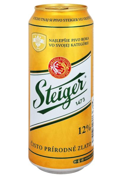 Пиво Steiger 12% светлое фильтрованное ж/б 0.5 л  фото пиво steiger 12% светлое фильтрованное ж/б 0.5 л