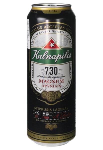 Пиво Kalnapilis 7.30 ж/б 0.568 л фото пиво kalnapilis 7.30 ж/б 0.568 л