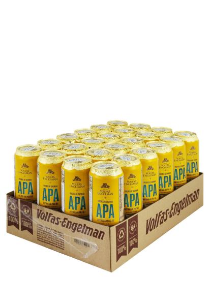 Упаковка Пиво Volfas Engelman APA ( 5% светлое ж/б 0.568 л 24 шт ) фото упаковка пиво volfas engelman apa ( 5% светлое ж/б 0.568 л 24 шт )