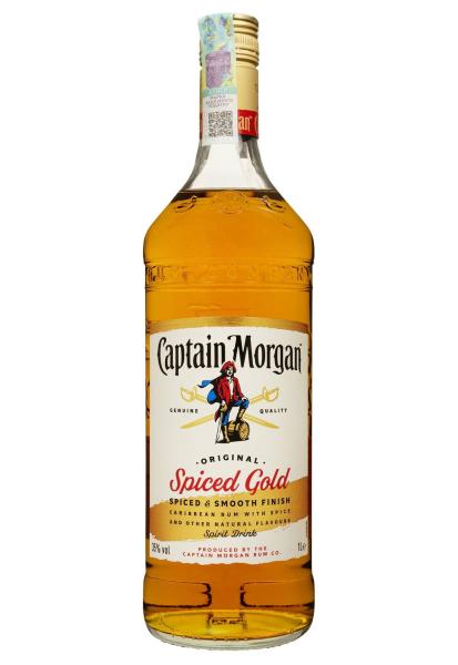 Ром Captain Morgan Spiced Gold 1 л фото ром captain morgan spiced gold 1 л