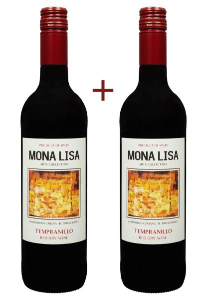 Набор вина Mona Lisa Tempranillo Красное Сухое 0.75 (набор 2 х 0.75 л) фото набор вина mona lisa tempranillo красное сухое 0.75 (набор 2 х 0.75 л)