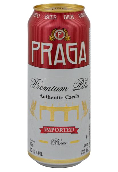 Пиво Praga Premium Pils 4,7% светлое ж/б 0.5 л фото пиво praga premium pils 4,7% светлое ж/б 0.5 л