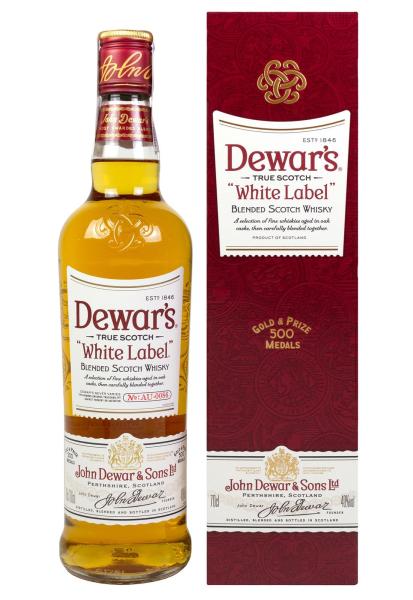 Виски Dewar's White Label в коробке 0.7 л фото виски dewar's white label в коробке 0.7 л