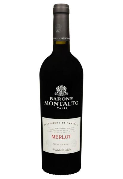 Barone Montalto Merlot Collezione di Famiglia Terre Siciliane IGP Красное Сухое 0.75 л  фото barone montalto merlot collezione di famiglia terre siciliane igp красное сухое 0.75 л