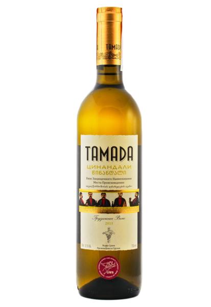 Tamada Цинандали Белое Сухое 0.75 л фото tamada цинандали белое сухое 0.75 л