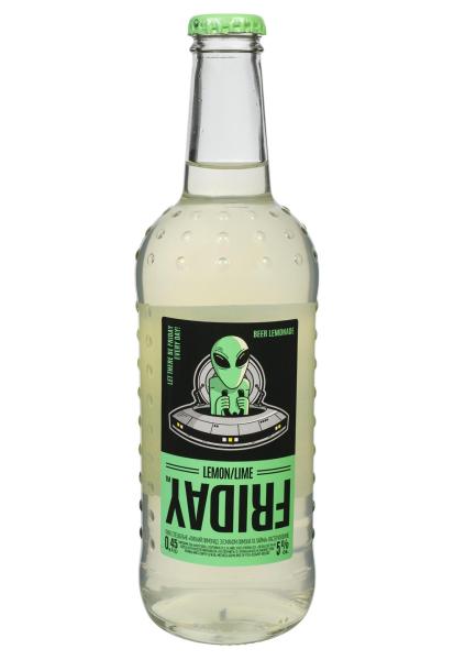Пиво Friday со вкусом лимона и лайма 5% 0.45 л фото пиво friday со вкусом лимона и лайма 5% 0.45 л