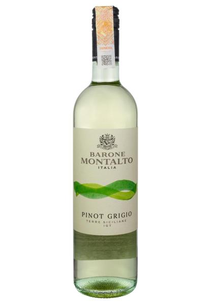 Barone Montalto Pinot Grigio Terre Siciliane IGP Белое Сухое 0.75 л фото barone montalto pinot grigio terre siciliane igp белое сухое 0.75 л