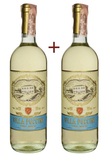 Набор вина Villa Puccini Terre Siciliane Pinot Grigio IGT Белое Сухое 0.75 (набор 2 х 0.75 л) фото набор вина villa puccini terre siciliane pinot grigio igt белое сухое 0.75 (набор 2 х 0.75 л)