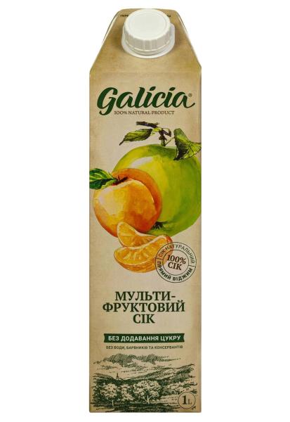 Сок Galicia Мультифруктовый 1 л фото сок galicia мультифруктовый 1 л
