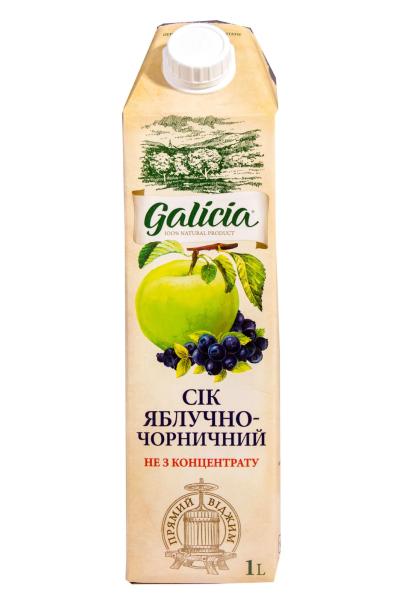Сок Galicia Яблочно-Черничный 1л фото сок galicia яблочно-черничный 1л