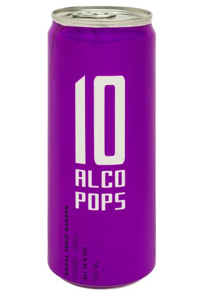 сидр alco pops вишня-чили 10% ж/б 0.33 л