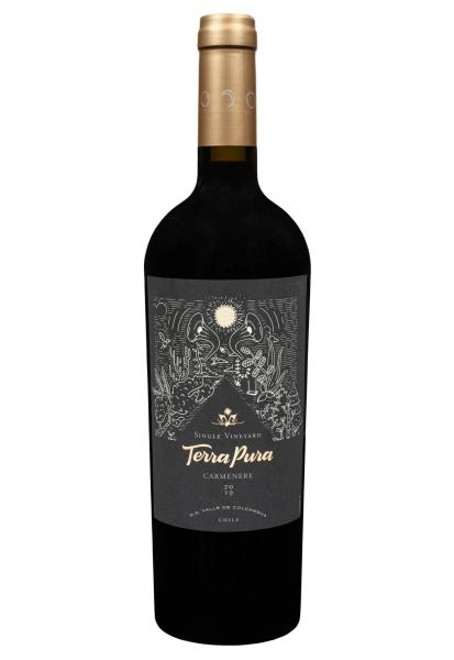 Terra Pura Carmenere Single Vineyard Красное Сухое 0.75 л  фото terra pura carmenere single vineyard красное сухое 0.75 л