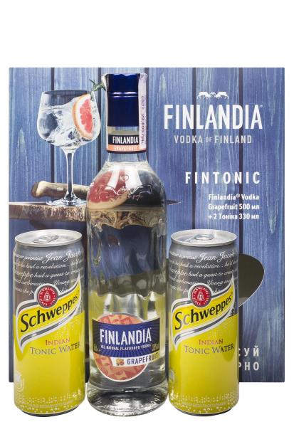 Водка Finlandia Grapefruit с Schweppes 0.5 л  фото водка finlandia grapefruit с schweppes 0.5 л