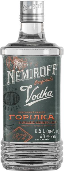Водка Nemiroff Оригинал 0.5 л фото водка nemiroff оригинал 0.5 л