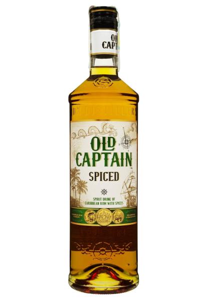 Ром Old Captain Caribbean Spiced 0.7 л  фото ром old captain caribbean spiced 0.7 л