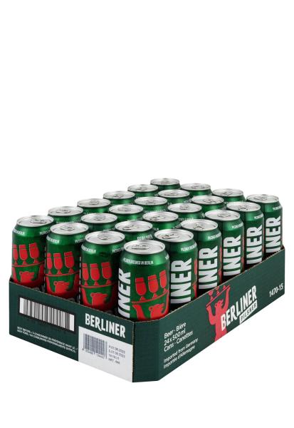 Упаковка Пиво Berliner Pilsner ( 5% ж/б 0.5 л 24 шт )  фото упаковка пиво berliner pilsner ( 5% ж/б 0.5 л 24 шт )