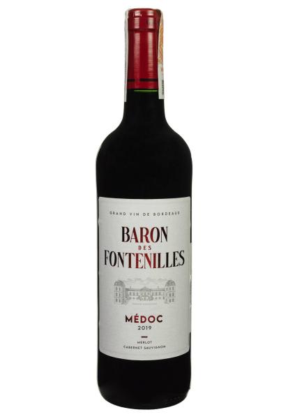 Baron Des Fontenilles Medoc 2019 AOP Красное Сухое 0.75 л фото baron des fontenilles medoc 2019 aop красное сухое 0.75 л