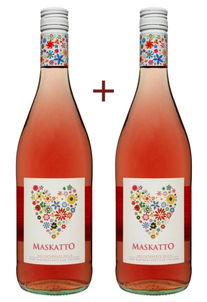 Набор вина Maskatto MPF Rosso L. Розовое Сладкое 0.75 (набор 2 х 0.75 л) фото набор вина maskatto mpf rosso l. розовое сладкое 0.75 (набор 2 х 0.75 л)