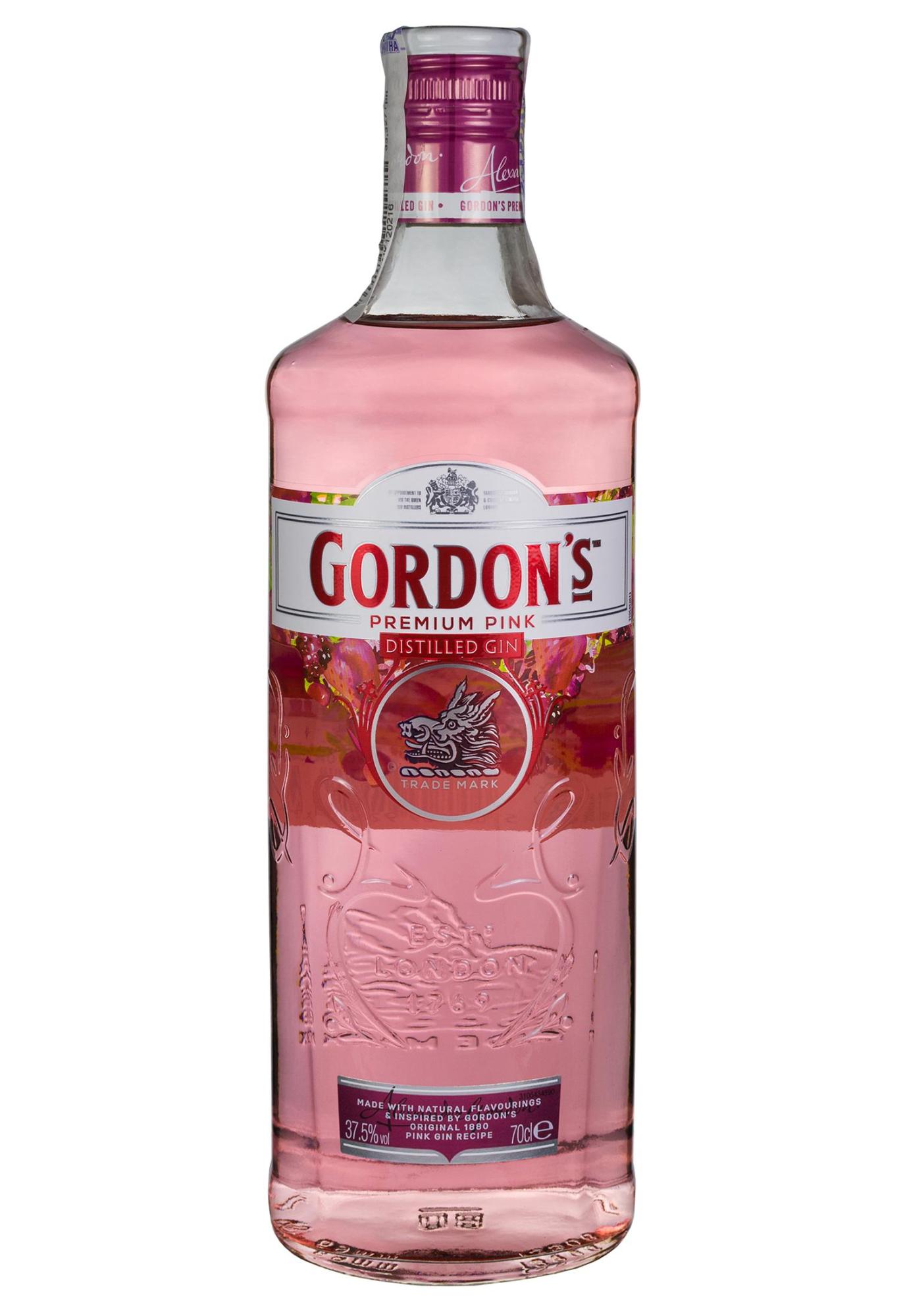 Розовый джин цена. Гордонс Пинк 0.7. Джин Gordon's Premium Pink. Гордонс Джин 0,07. Джин Гордонс Лондонский сухой 0.75.