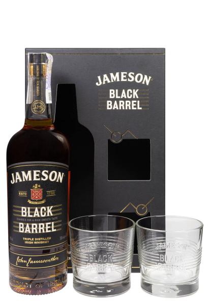 Виски Jameson Black Barrel с бокалами 0.7 л фото виски jameson black barrel с бокалами 0.7 л