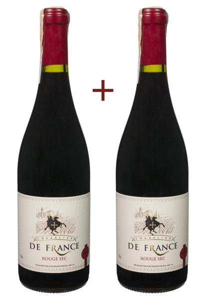 Набор вина Chevalier de France Rouge Sec Красное Сухое 0.75 (набор 2 х 0.75 л) фото набор вина chevalier de france rouge sec красное сухое 0.75 (набор 2 х 0.75 л)