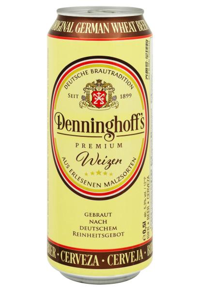 Пиво Denninghoff's Weizen пшеничное ж/б 0.5 л  фото пиво denninghoff's weizen пшеничное ж/б 0.5 л