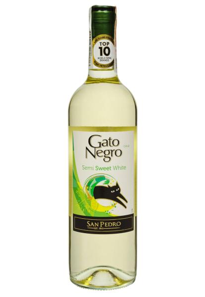 Вино Gato Negro Белое Полусладкое 0.75 л. Купить в Украине - Alcomag