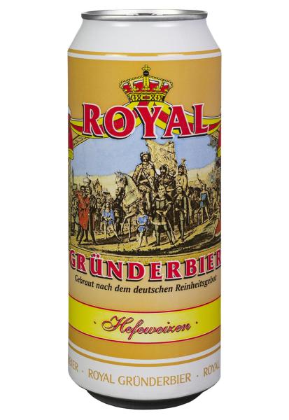 Пиво Royal Grunderbier Hefeweizen 5,3% светлое ж/б 0.5л фото пиво royal grunderbier hefeweizen 5,3% светлое ж/б 0.5л