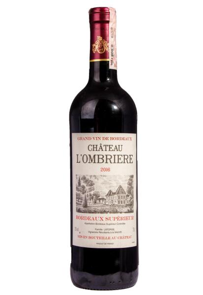 Chateau L'Ombriere Bordeaux Superieur 2016 Сухое Красное 0.75 л фото chateau l'ombriere bordeaux superieur 2016 сухое красное 0.75 л