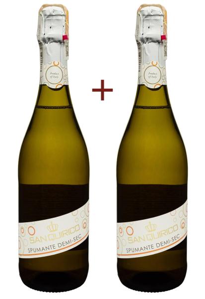 Набор вина San Quirico Vino Spumante Demi-Sec Белое Полусухое 0.75 л (набор 2 х 0.75 л) фото набор вина san quirico vino spumante demi-sec белое полусухое 0.75 л (набор 2 х 0.75 л)