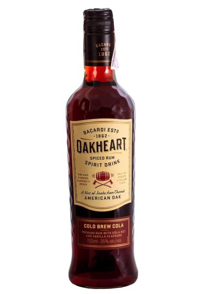 Ром Bacardi Oakheart Cold Brew Cola 0.7 л фото ром bacardi oakheart cold brew cola 0.7 л