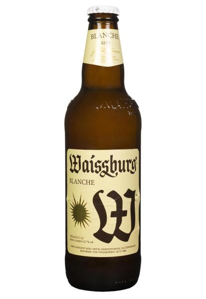 Пиво Waissburg Blanche 4,7% светлое н/ф 0.5 л   фото пиво waissburg blanche 4,7% светлое н/ф 0.5 л