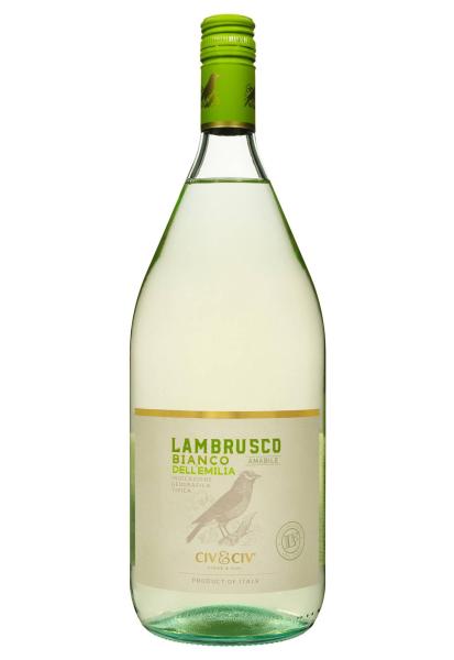Civ&Civ Lambrusco dell'emilia Bianco Amabile Белое Полусладкое 1.5 л  фото civ&civ lambrusco dell'emilia bianco amabile белое полусладкое 1.5 л