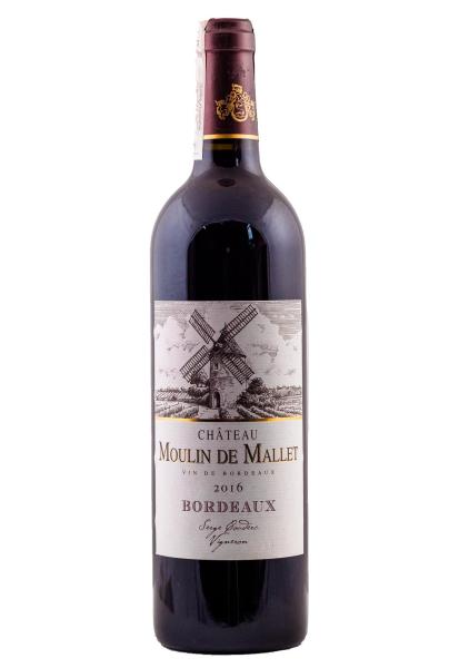 Chateau Moulin de Mallet Красное Сухое 0.75 л фото chateau moulin de mallet красное сухое 0.75 л