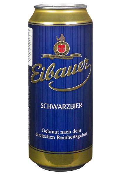 Пиво Eibauer Schwarzbier 4,5% темное ж/б 0.5 л фото пиво eibauer schwarzbier 4,5% темное ж/б 0.5 л