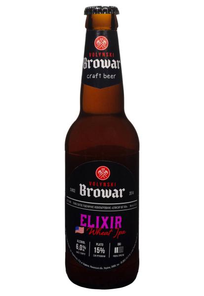 Пиво ELIXIR 6% светлое пшеничное н/ф 0.35 л фото пиво elixir 6% светлое пшеничное н/ф 0.35 л