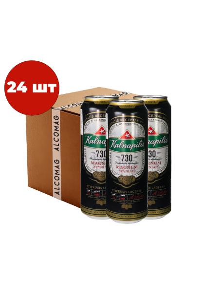 Упаковка Пиво Kalnapilis 7.30  ( светлое ж/б 0.568 л 24 шт )