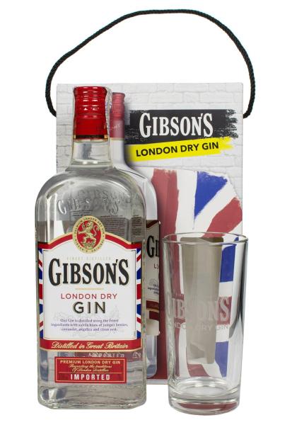 Джин Gibson's London Dry с бокалом 0.7 л фото джин gibson's london dry с бокалом 0.7 л