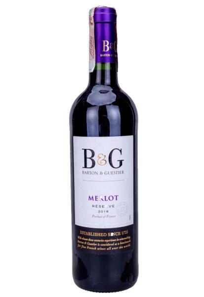 Barton & Guestier Merlot Reserve Красное Сухое 0.75 фото barton & guestier merlot reserve красное сухое 0.75